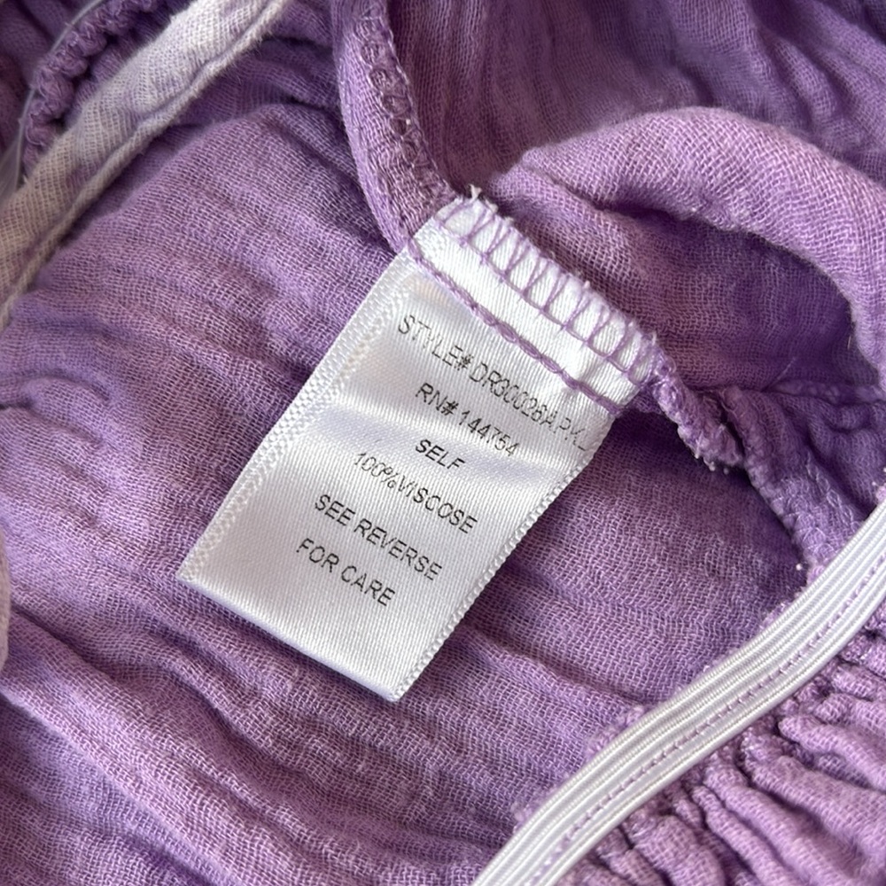 Pink Lily Jump For Joy Lavender Gauze Jumpsuit - XL - Picture 4 of 4
